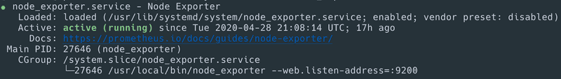 Node Exporter Status