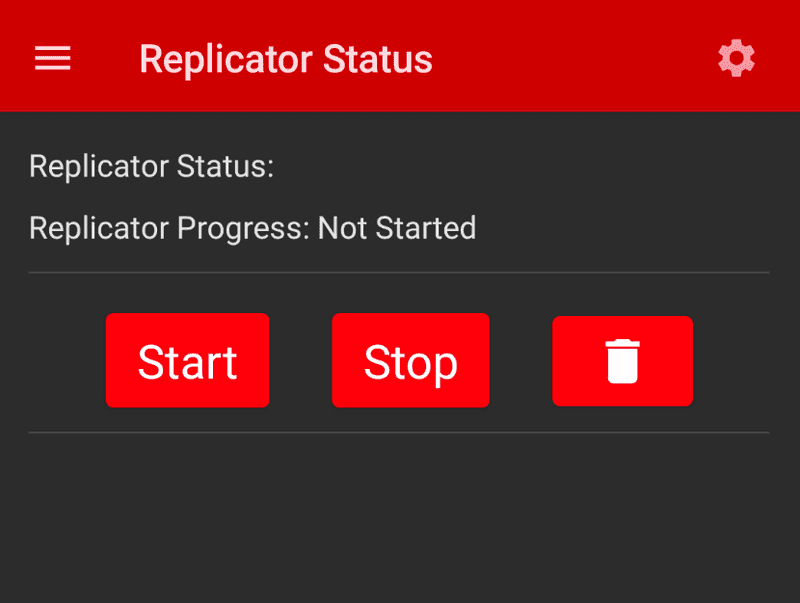 Replicator Start Available