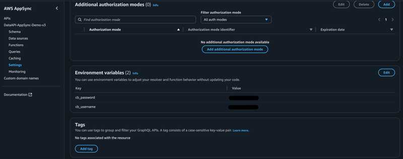 AppSync Environment Variables