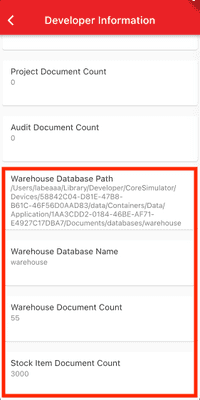 Developer - Database Information
