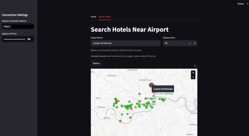 Final result (Streamlit map)