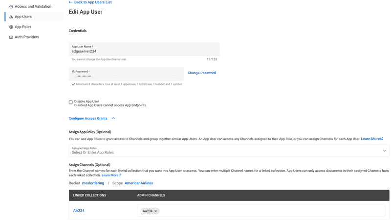 edge sample app user